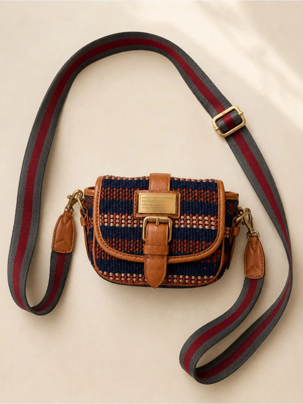 Marc by Marc Jacobs Workwear Woven Flap Crossbody Bag
